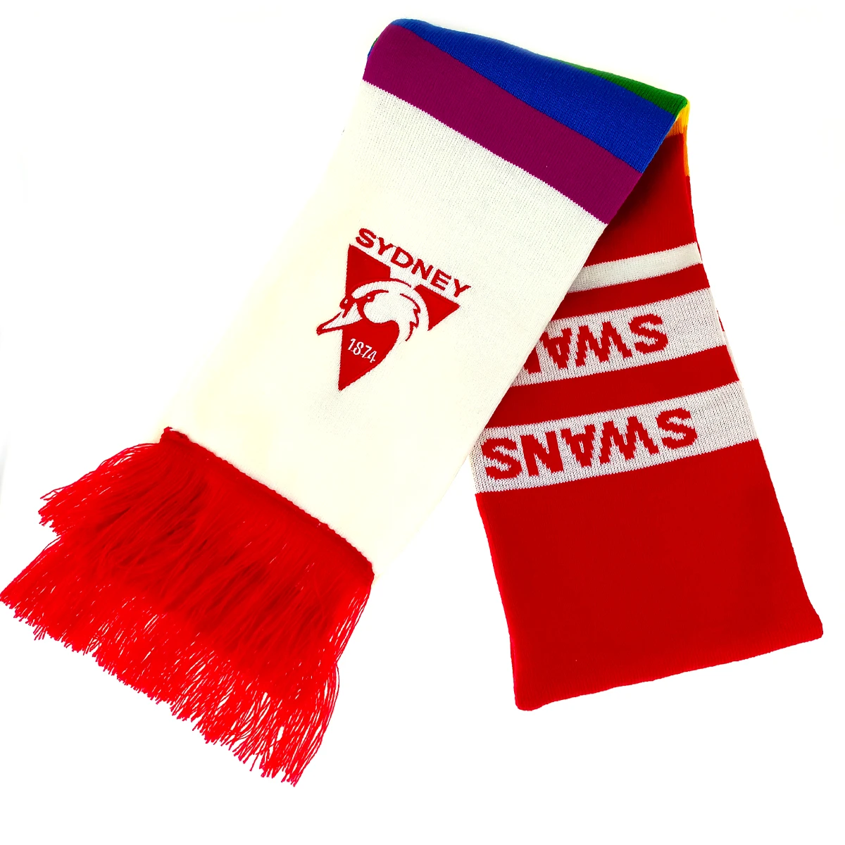 High quality cheap custom printed polyester sports football fan scarf custom scarf