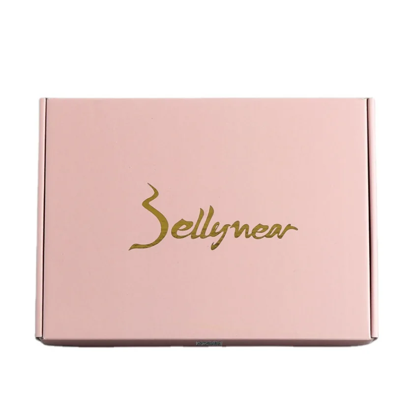 Printing Flat Pack Folding Kraft Packaging Corrugated Custom Die Cut Mail Shipping Box With Logo