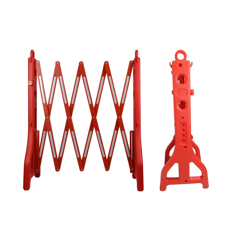 Sand Or Water Filled Traffic Yellow/Red plastic barrier Fence Extension Type Garden Buildings outdoor retractable fence