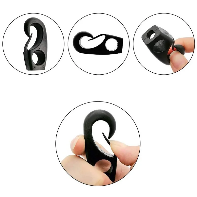 Пластиковая нейлоновая Пряжка амортизирующий шнур зажим крючок для Каяка каноэ веревка