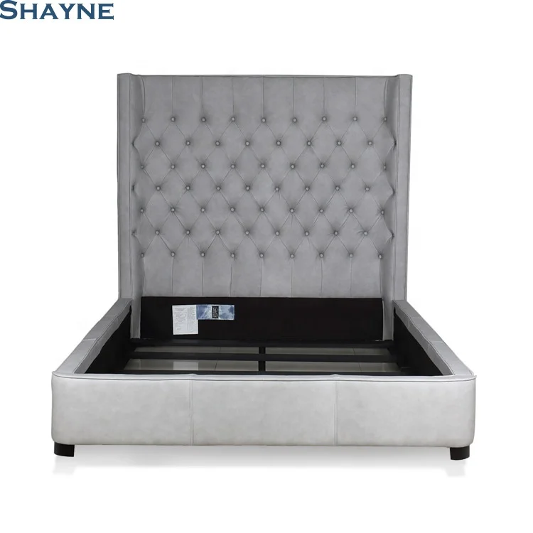 300000 SKU ODM Shayne Роскошная Высококачественная деревянная кровать под заказ Китайская кожаная