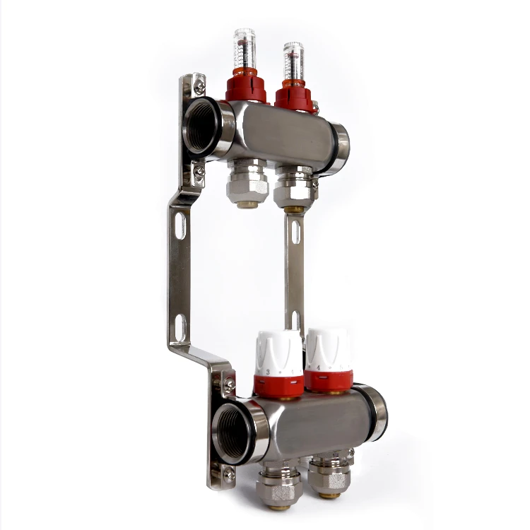 OLDE  Floor Heating Manifolds , 2-2-Ways Stainless Steel Manifold Brass Manifold