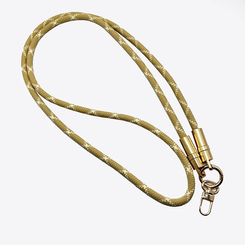 Adjustable 5A Universal Mobile Phone Lanyard Durable Polyester Nylon Webbing Durable Charging Data Cable Crossbody Phone Strap
