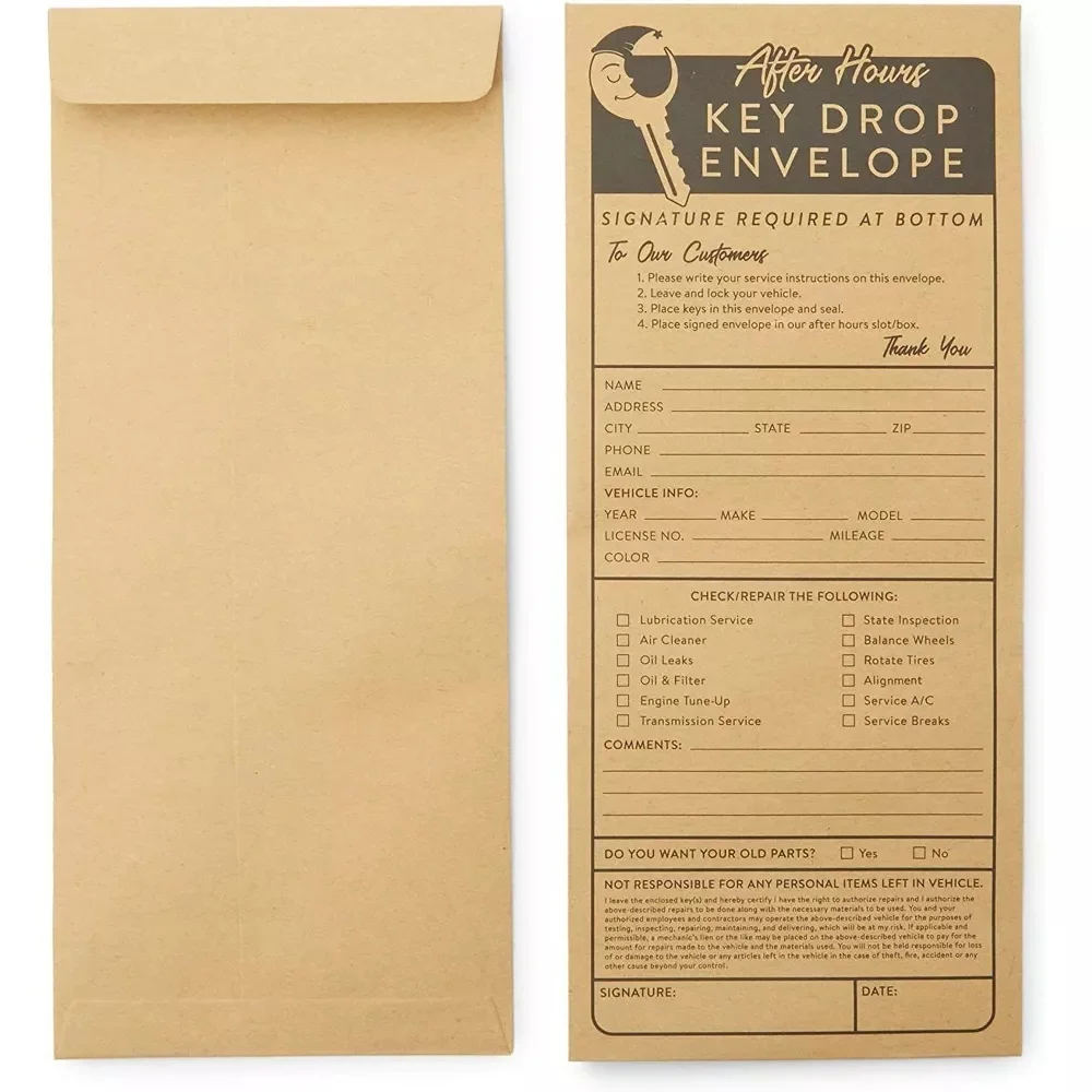 Wholesale Cheap Price Hotel Key Cards Envelope Custom Printing Self-Seal Envelope