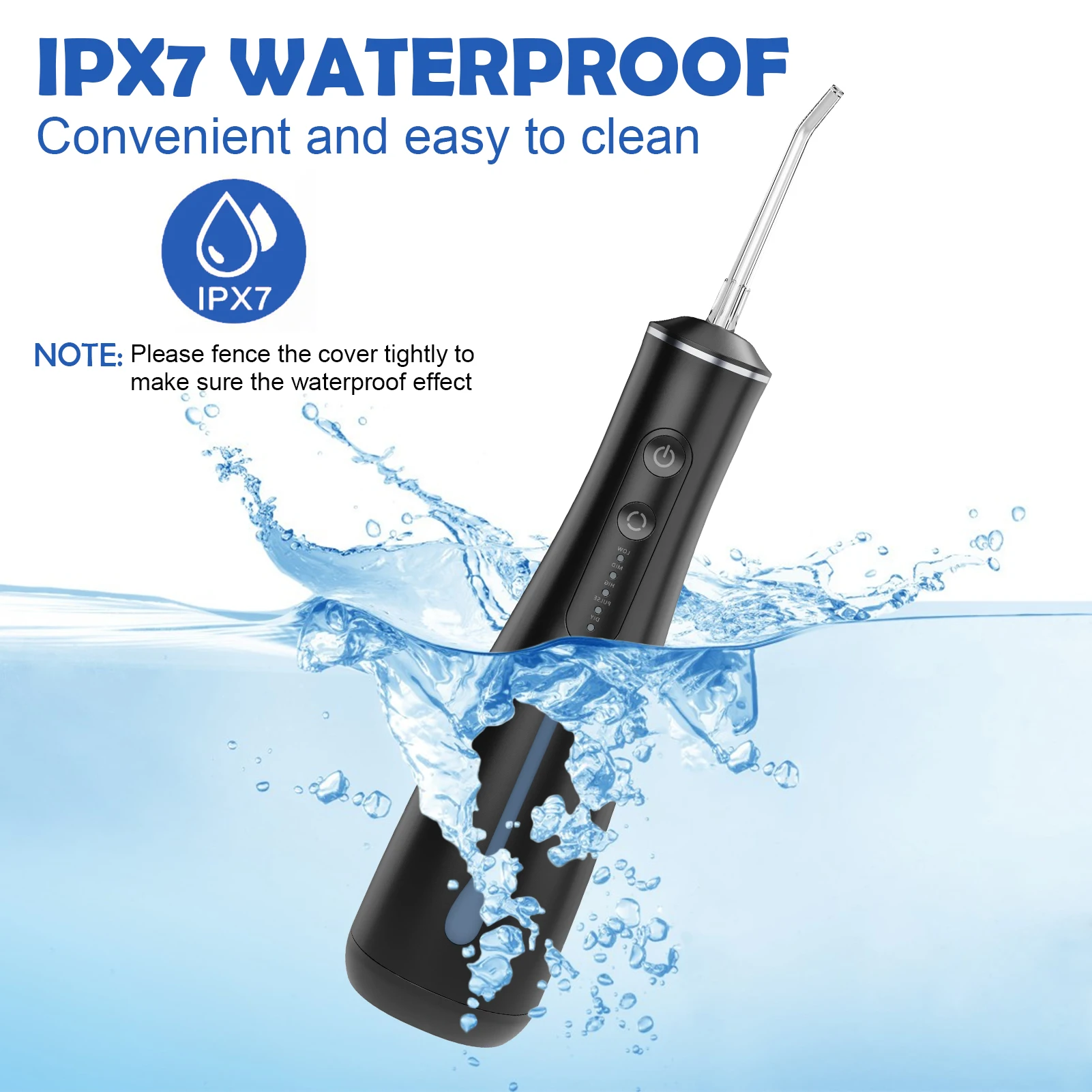 Dental Care Oral Irrigator and Flosser IPX7 Waterproof ABS Material Removes Tooth Stains
