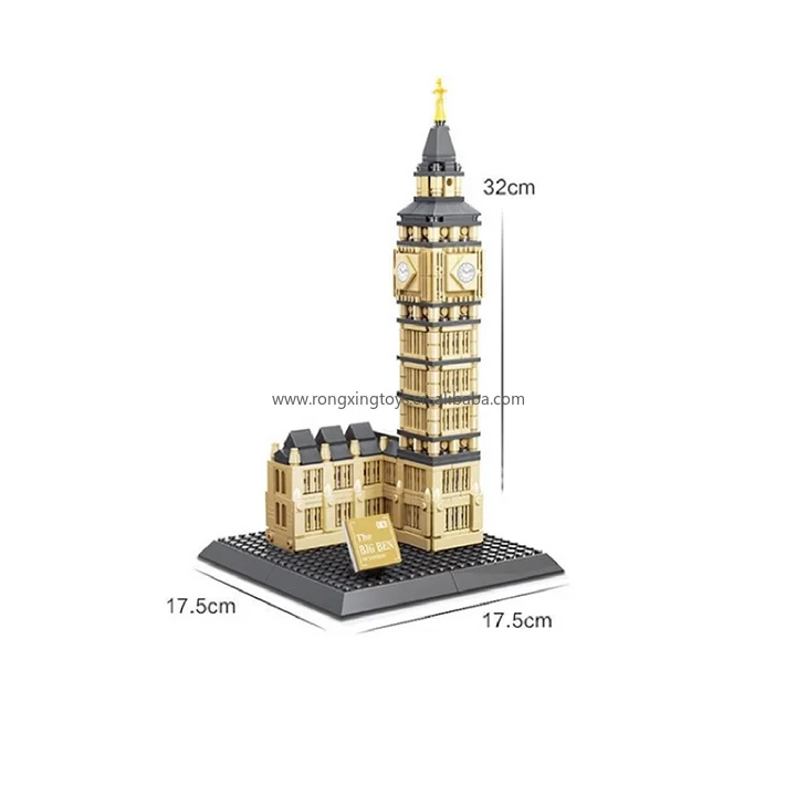 Wange 4211 Compatible with Famous Architecture Elizabeth Tower ABS Plastic Model Educational DIY Toys Building Blocks Sets