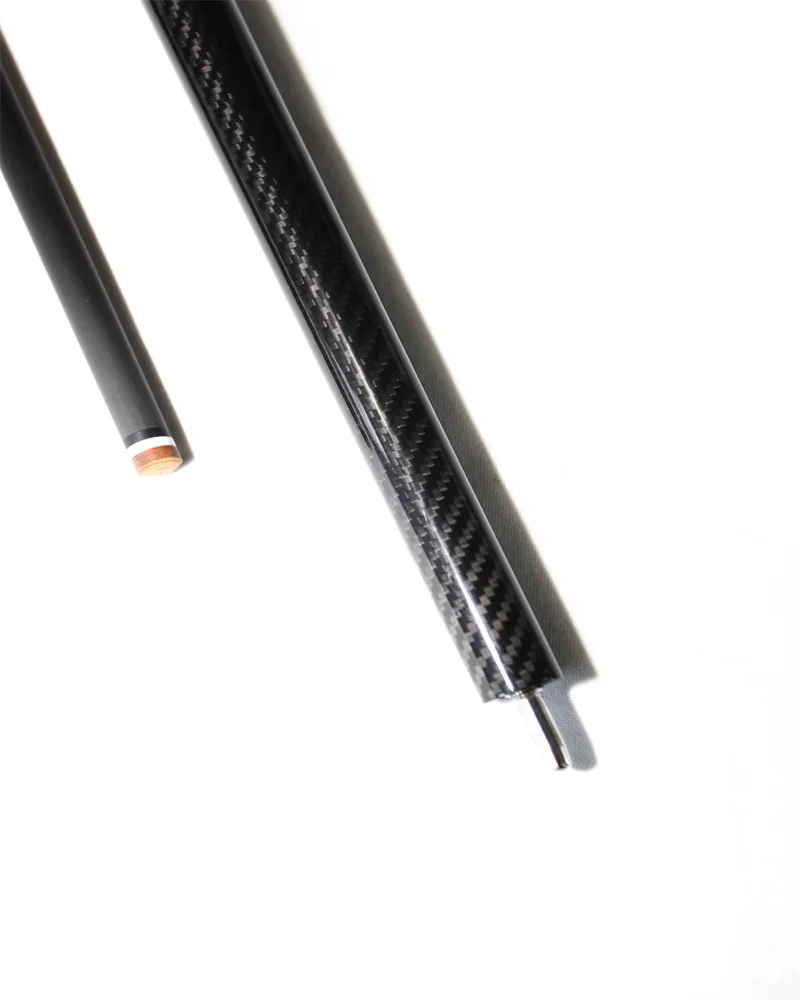 Okhealing Carbon Fiber Pool Cue Shaft and Butt for Billiards with 12.4mm Pigskin Tip Uniloc Joint