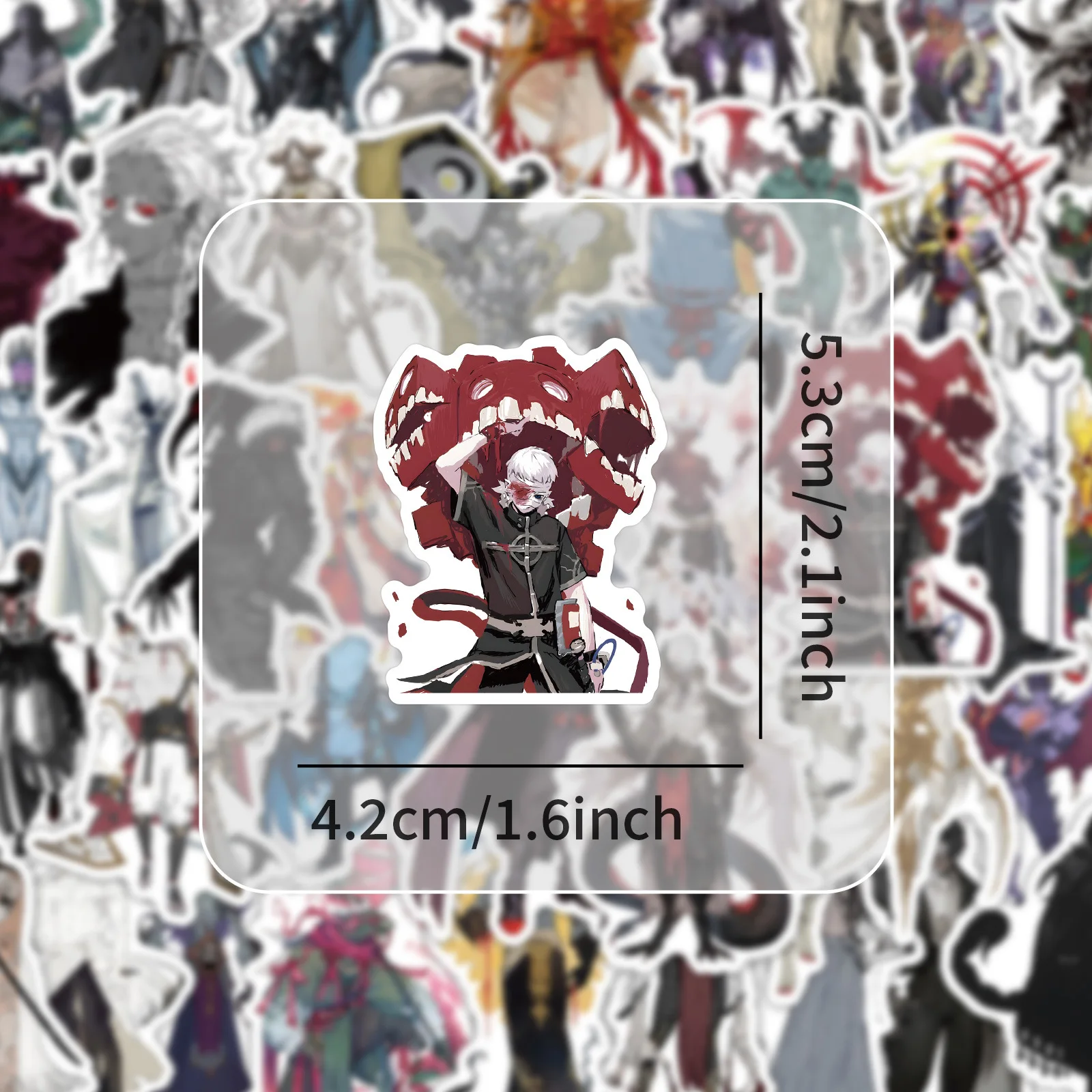 50PCS Halloween horror game character anime monster sticker