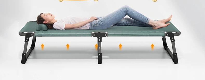 Cheap Wholesale Folding Beds Lunch Break Folding Bed Office Outdoor Leisure Sleep Equipment Camping Travel Beds Cot