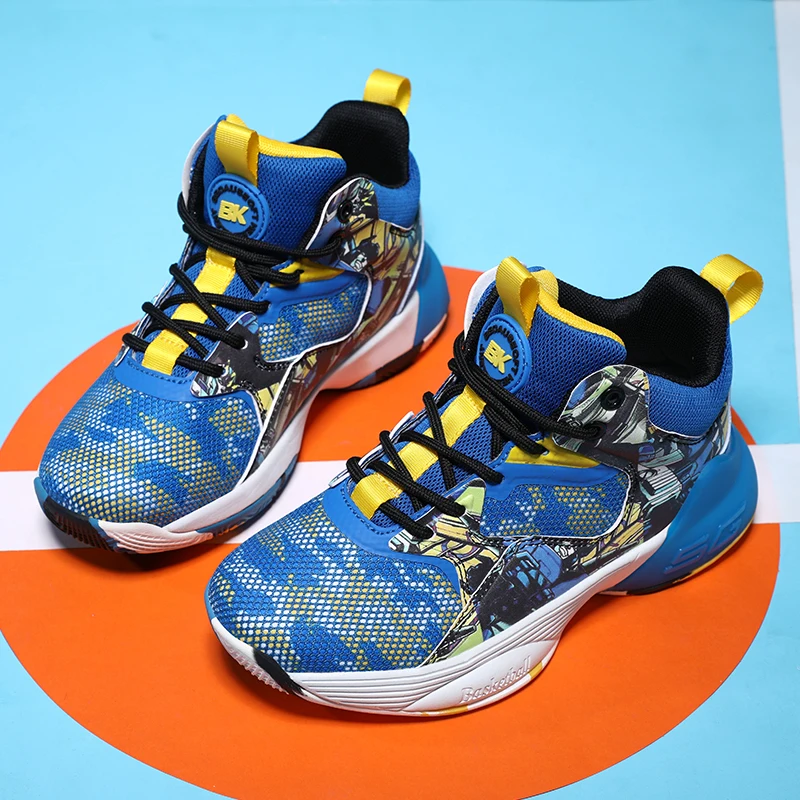 BKG Fashion Customized Wholesale Breathable Shoes for 8 Year Old Boy Children Sports Shoes Amazon Kids Sneakers