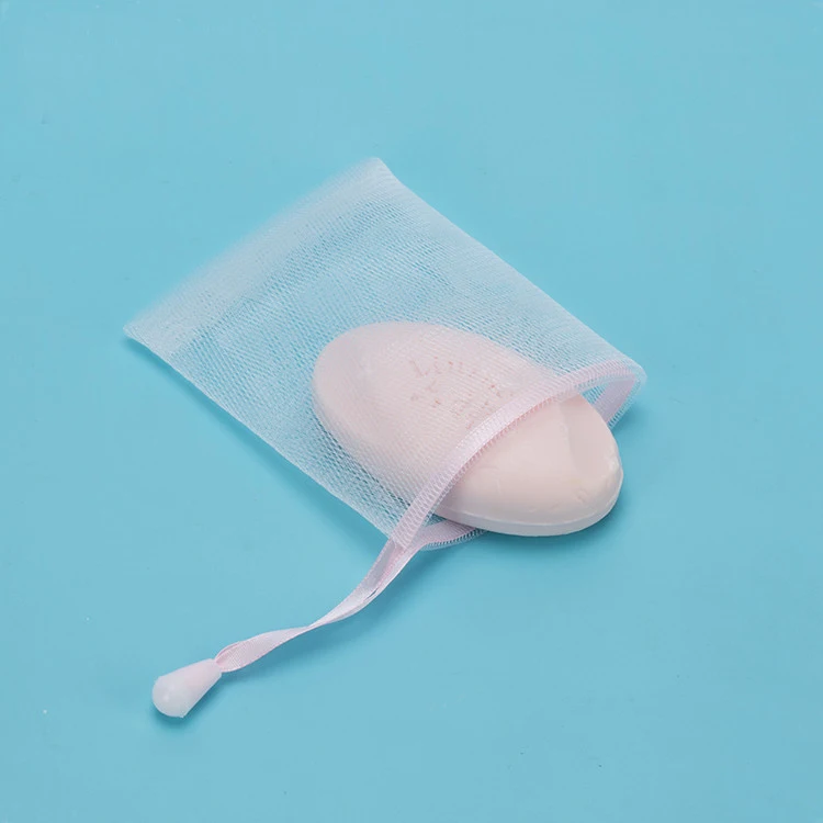 Оптовая продажа изготовленный на заказ маленький мешочек для мыла завязках из полипропиленового материала и добавленного красителя