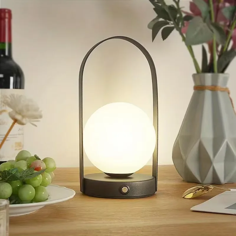 LED Rechargeable Table Lamp Touch Dimmable with 5V USB Rechargeable Table Lamp