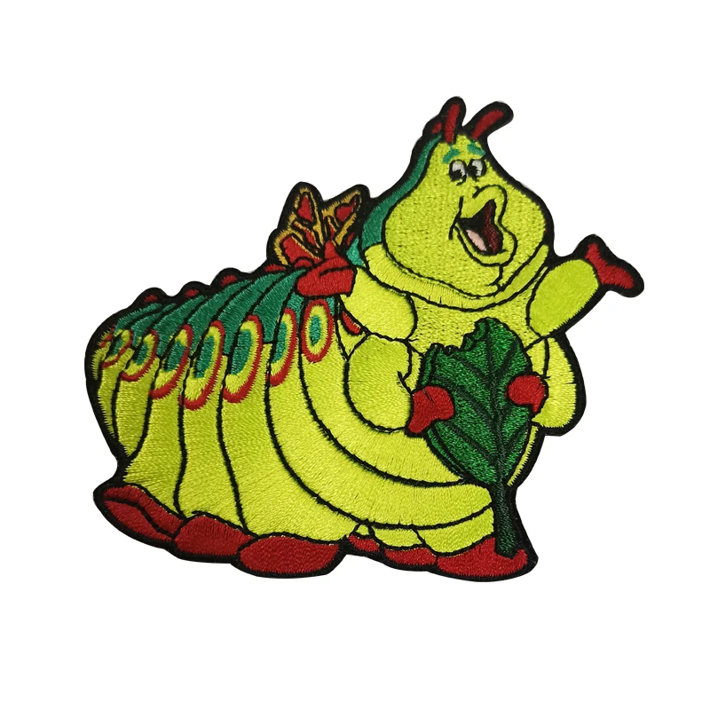 Logo 100% Machine Embroidery Patches and Badges with Iron on Backing Embroidered Service Custom Lion Animal Sequins Handmade