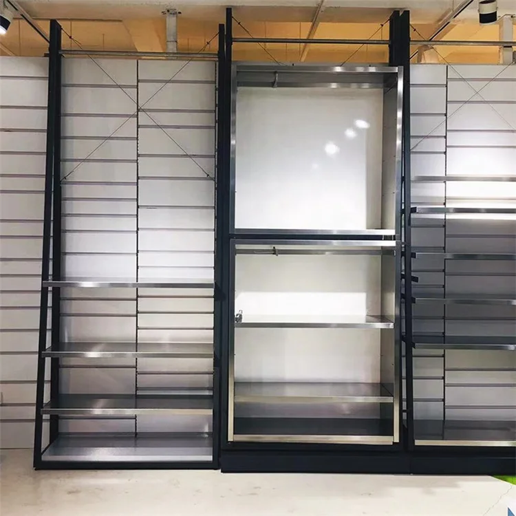 Customization multifunctional  retail wall display clothing shelves for shop Display Racks for clothing stores clothing rack