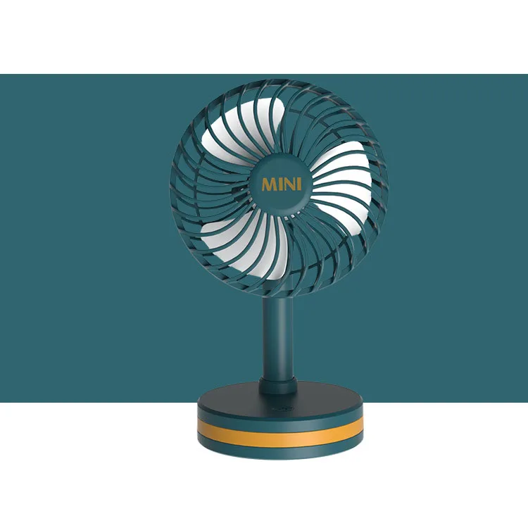 2022 New Adjust 180 Degree 2 in 1 Led Light desktop  portable mini air cooler fan with colorful night light