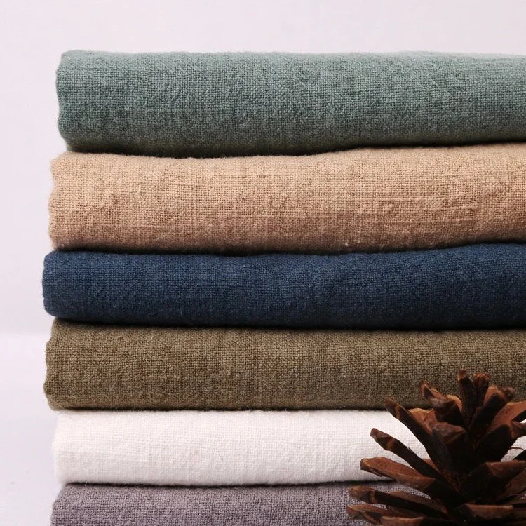 Высокое качество Штабелируемый домашний декор натуральный 100% чистый текстиль платье с камнем стираемые винтажные 100 простая ткань из рами