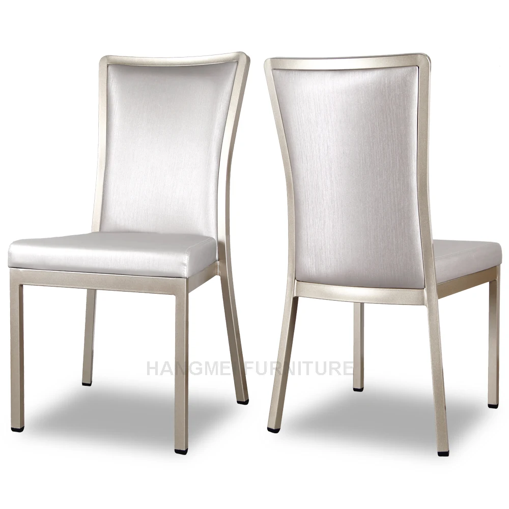 Foshan factory wholesale export from high quality metal banquet chair wear-resistant leather metal dining chair