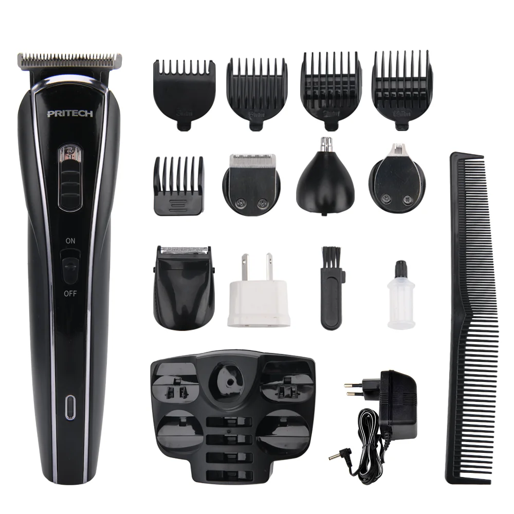 PRITECH Mens Grooming Set Multifunctional Professional Hair Trimmer