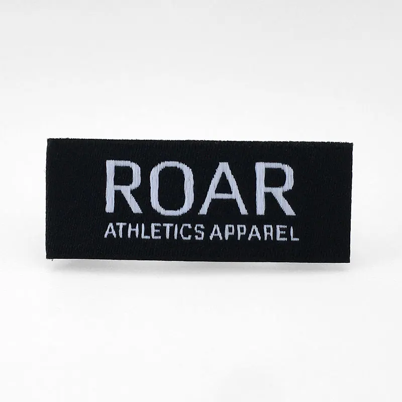 Etiquetas tejidas de ropa de trabajo sostenible personalizada