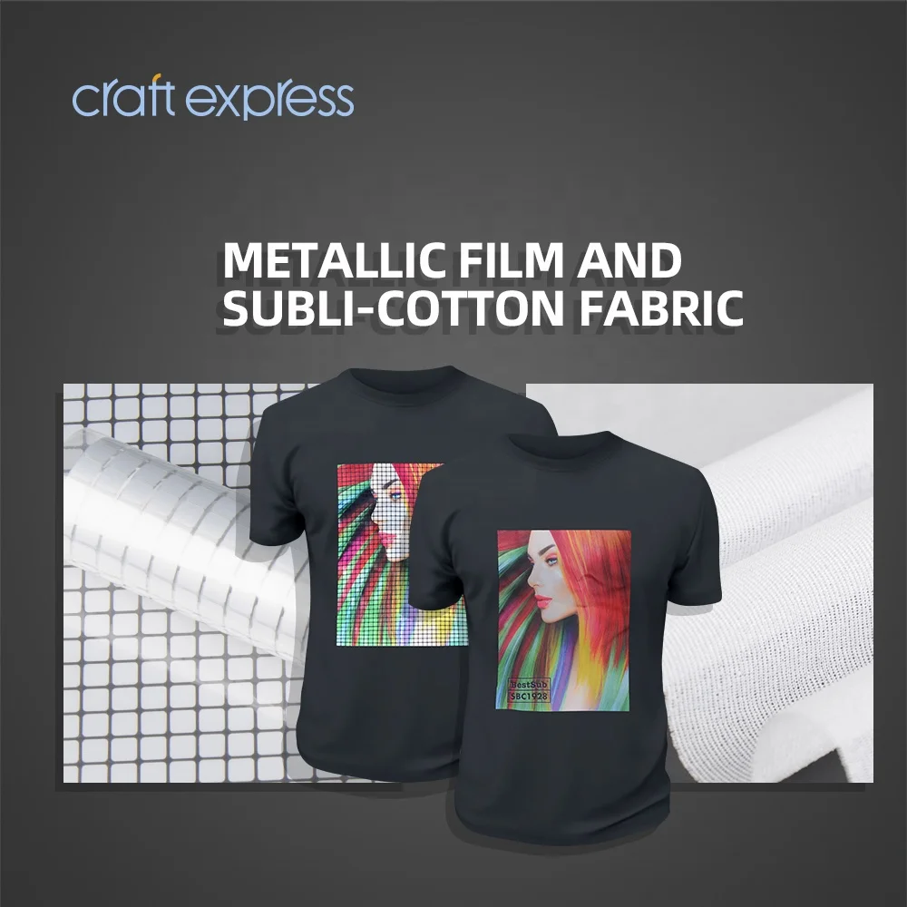 Wholesale Craft Express 19*28cm Sublimation Heat Transfer Printing Fabric Direct Subli Cotton Material on T Shirts SBC1928