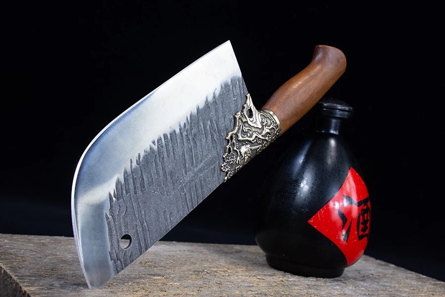 Longquan Custom Sharp Stainless Steel Knives Kitchen Chef Knife with Wood Handle