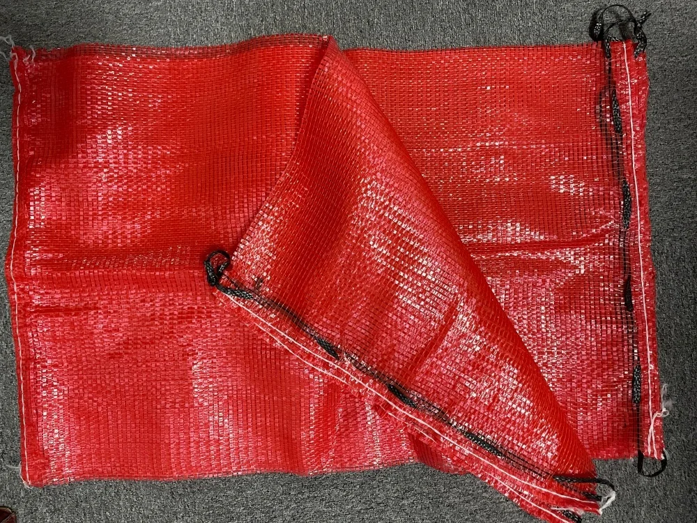 Plastic Packaging 50kg 50lb Red Orange Green Empty PP Tubular Woven Ventilated Logo Leno Net Sack Onion Mesh Bag for Potato