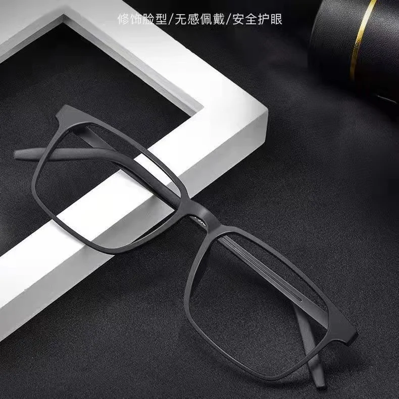 Pure Titanium Ultra Light Myopia Glasses Anti Blue Light Black Frame Reading Glasses For Men