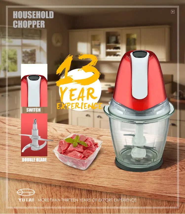 500W 1.5L Electric Portable Multifunction Food Chopper high quality Meat Grinder vegetables chopper blender for Household