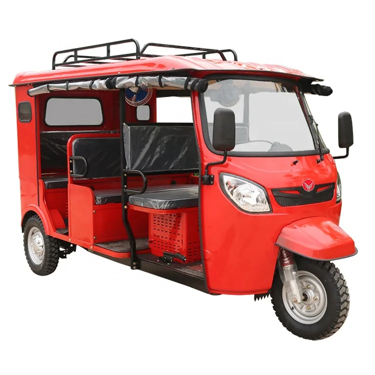 China 200cc high powerful motorized tricycles gasoline passenger tricycle moto 8 passengers tuk tuk for taxi