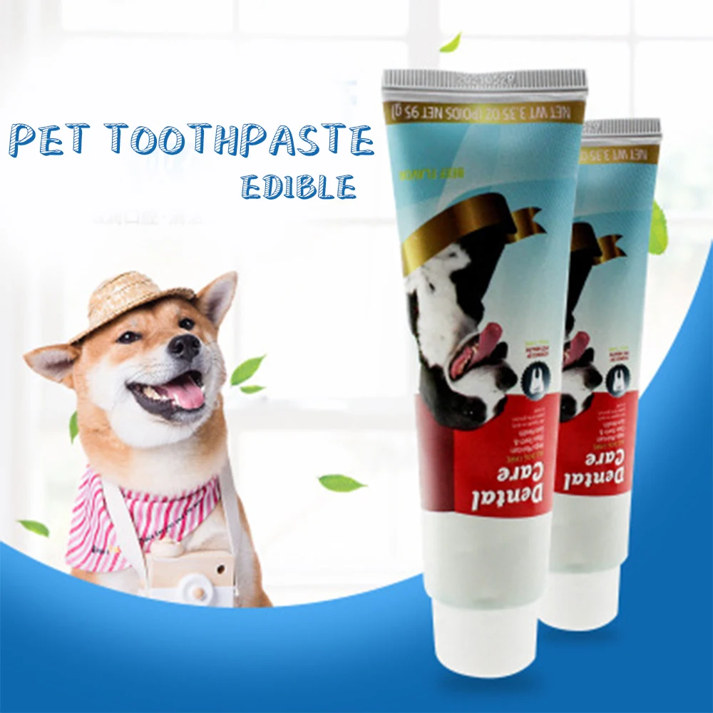 Паста для ухода за зубами домашних животных, 4 в 1, с щеткой
