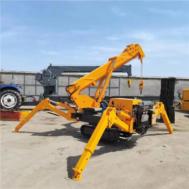 The crawler spider crane that can lift 10 tons is suitable for indoor and outdoor operations at heights