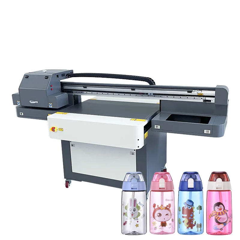 2022 Latest Model Flatbed UV Printer 3D Embossing LED Curing Best Sale Home Use Applicable Plastic A3 A1 A4 A2 Epson 1-Year
