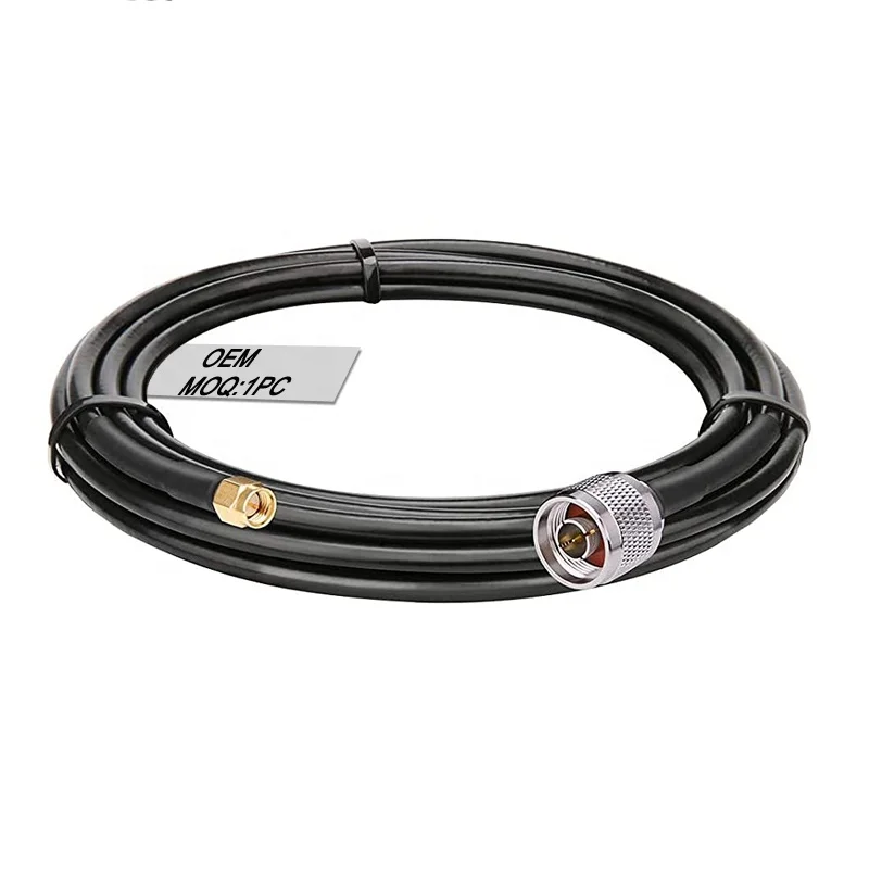 DC-18Ghz Type Test Rf Coax Pigtail Cable RG58 LMR240 RG174 LMR 240 10 M Cable N Male To SMA Male