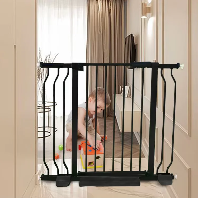 Chocchick Custom Expandable Width Stairs Barrier Metal Material Kids Protection Portable Fence Safety Baby Gate