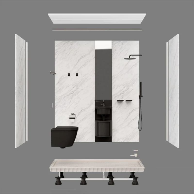 Outdoor prefab bathroom kitchen prefab bathroom shower cabin