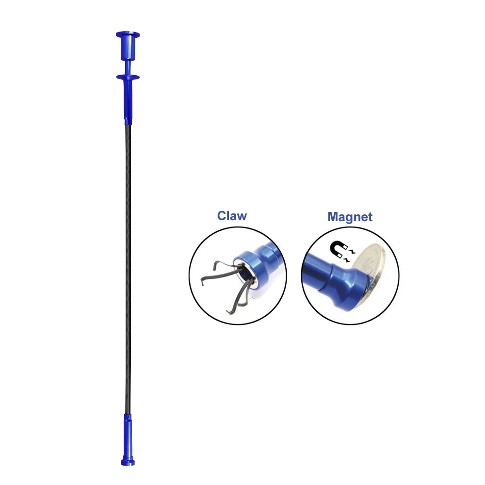 Telescopic Flexible Magnetic Pickup Tool, 25.59 Inch Long Flexible Bendable Magnetic Picker, Flexible Magnetic Pickup Zone Tool