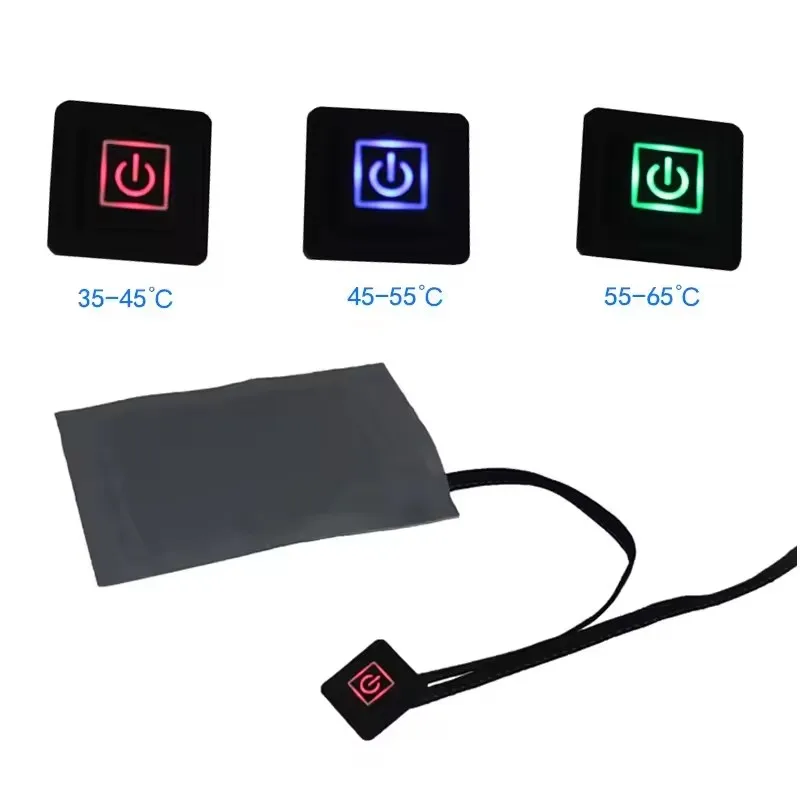 Graphene far-infrared ultra safe heating therapy with USB clothing heating pad with 3 adjustable temperatures