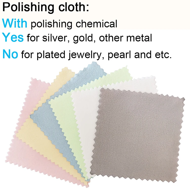 Overlock Edge Paper Envelope Pink Wholesale Impregnated Anti Tarnish Custom Logo Gold Sterling Silver Polishing Cloth with Logo