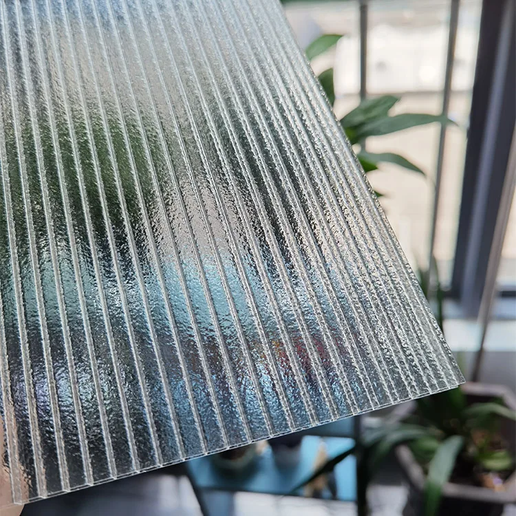 Obscure twin wall clear Crystal Polycarbonate plastic sheet for pushing door partition
