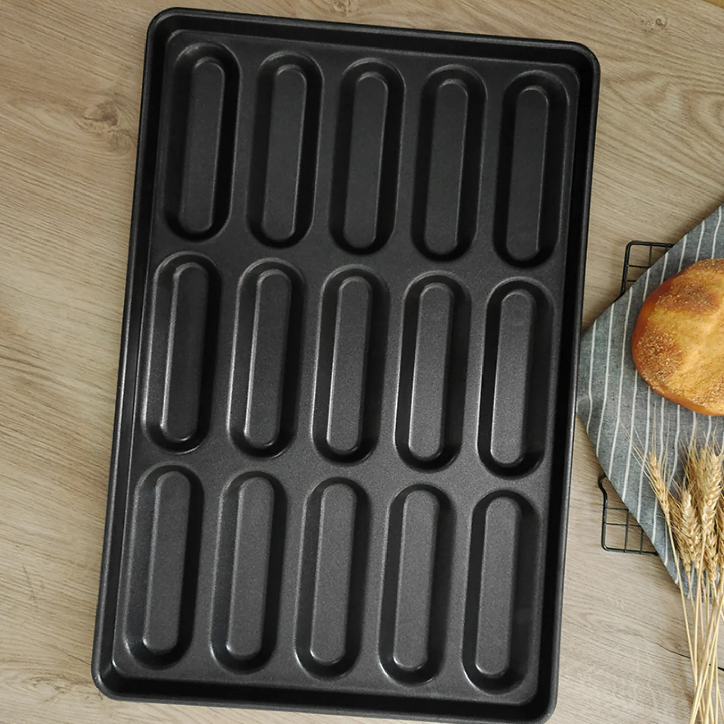 Hot Sale Industrial Hotdog Bun Pan / Hot Dog Baking Tray