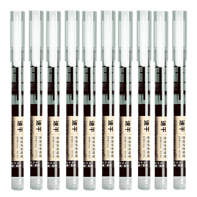 Cheap Roller Pens Ballpoint Pen 0.5mm Fine Point Black Red Blue Quick Dry Liquid Gel Ink Pen For Office School Stationery Supply