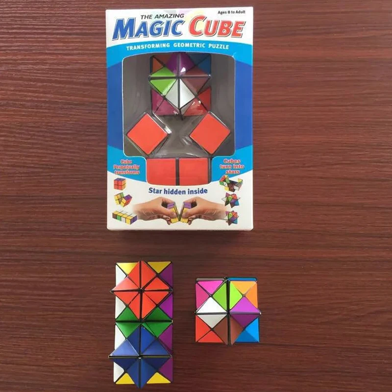 Wholesale new design decompression variety 2 in 1 magic puzzle toy infinity cube fidget toys set