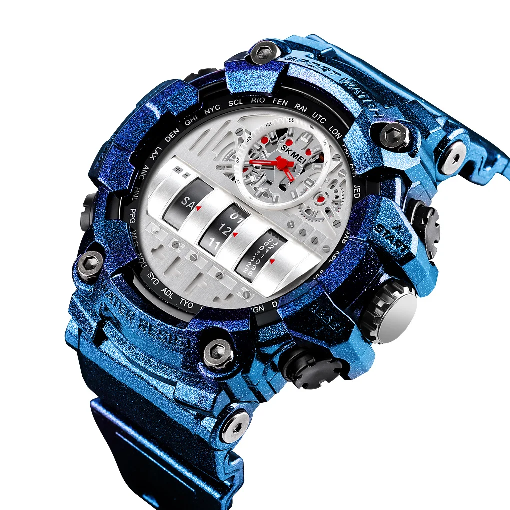
dual time watch high quality mens watches products for young people skmei watch manufacture 1557 