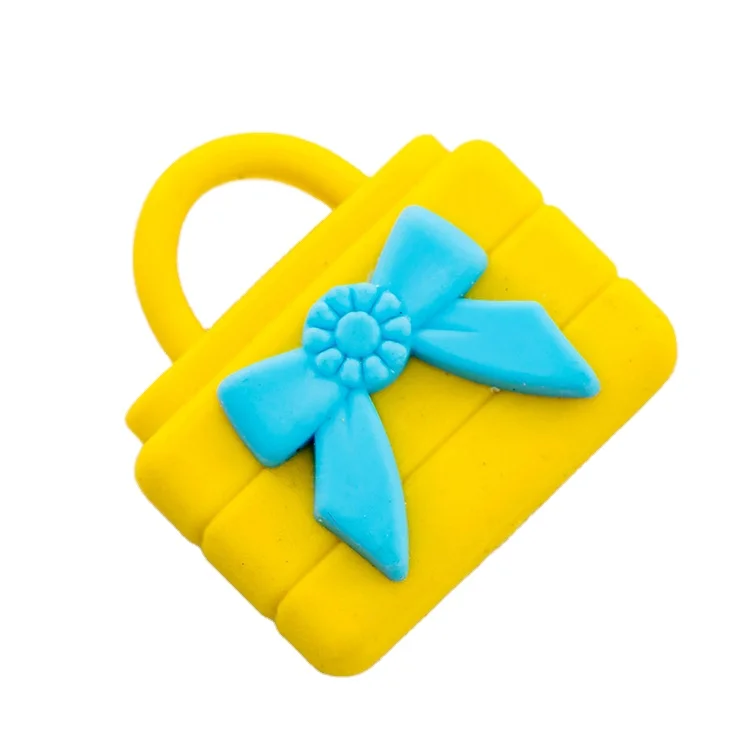 2024 creative ladies handbag model wholesale kids school supplies cute rubber eraser for gift