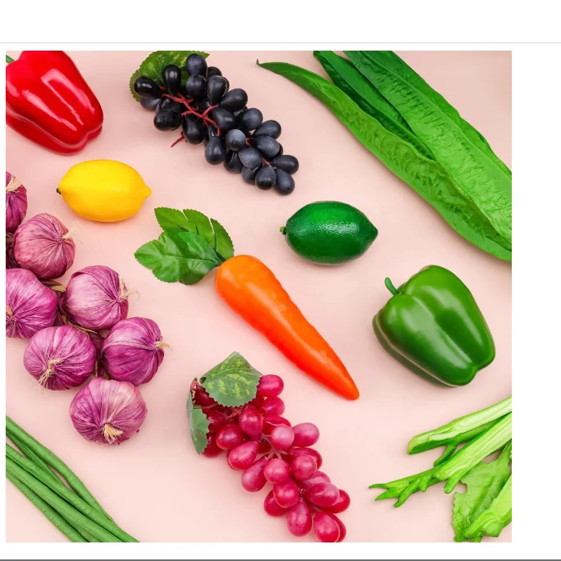 High quality artificial vegetable fruits for display and decoration