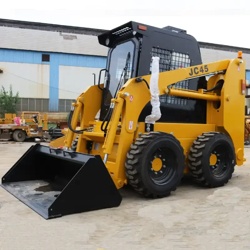 CE EPA high quality 4WD mini skid steer track loader with  crawler small skid steer loader with 4in1 bucket attachment for sale