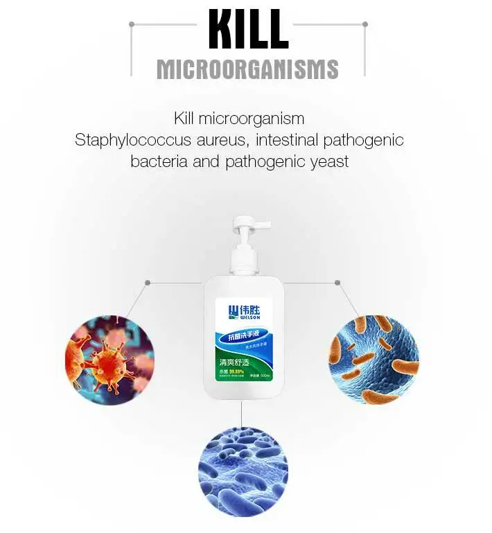 500 мл на спиртовой основе эффективное безводной средство для мгновенной дезинфекции рук