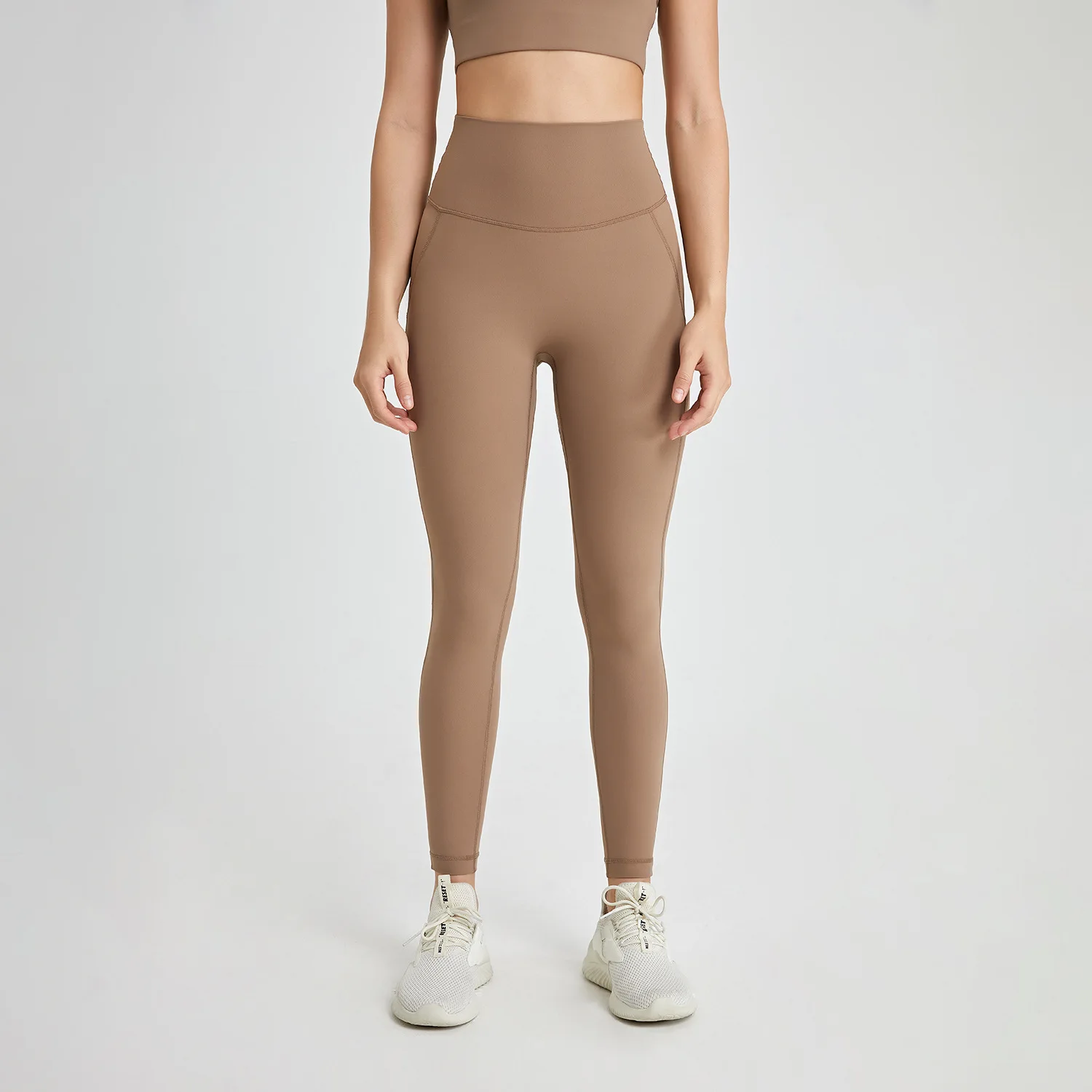 New No panties zero sense lulu one-piece yoga pants seamless bare back pocket leggings peach butt lift skinny exercise pants