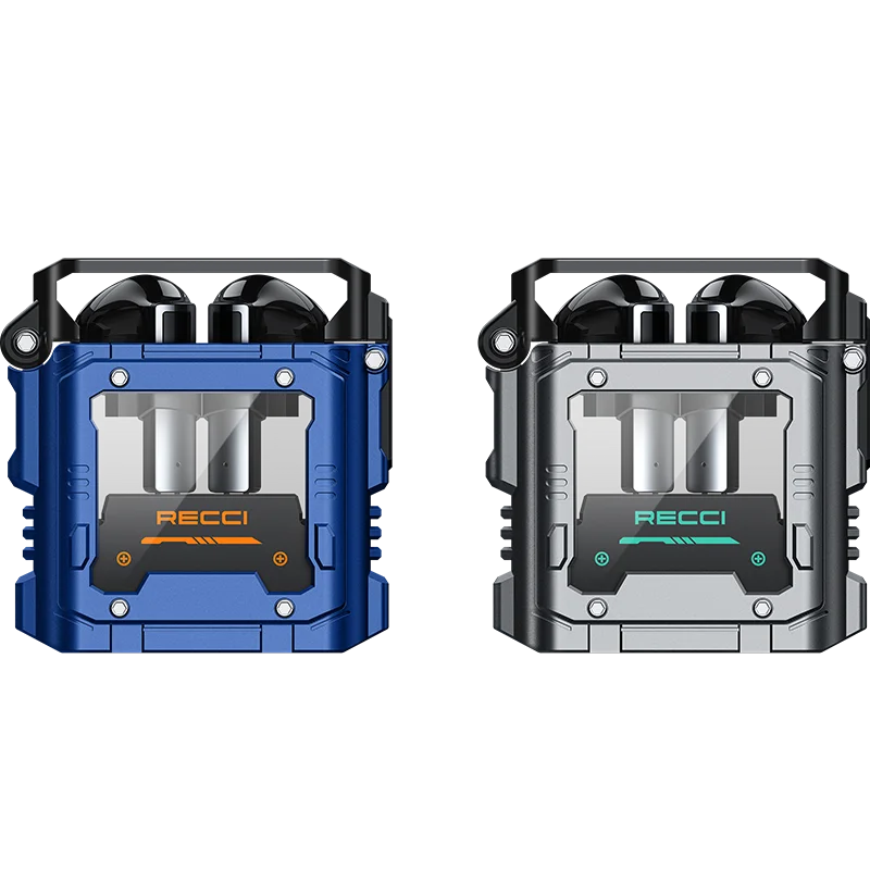 Recci earbuds 5.0 TWS Wireless Headphones earphone Earbuds Stereo Gaming Headset With Charging Box for Mobile Phone