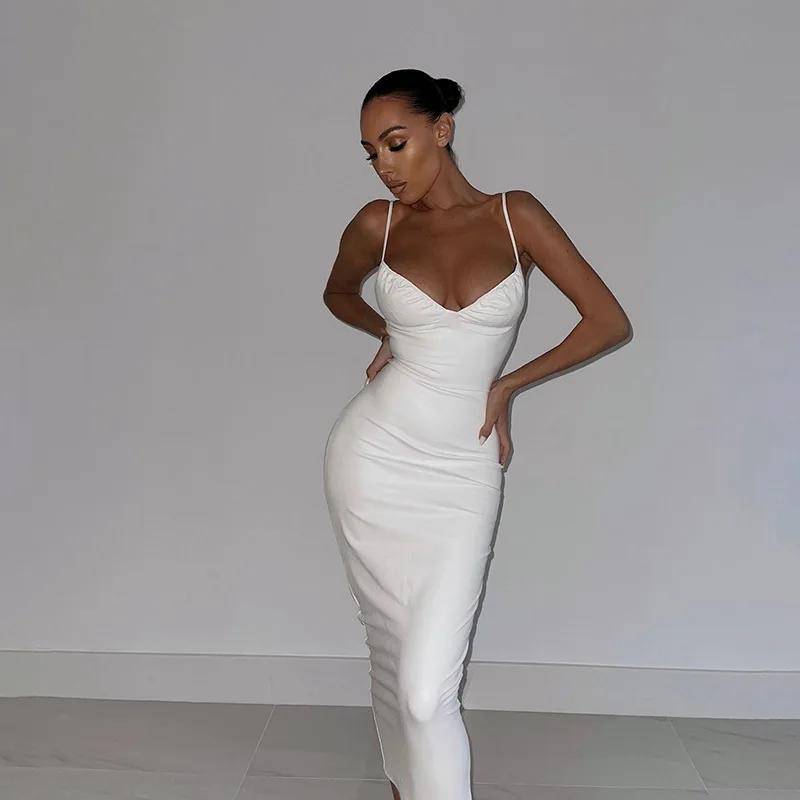 Wholesale Fashion vestidos sexy Party Women Bandage Club Wear Dress Bodycon Midi Dresses For Ladies